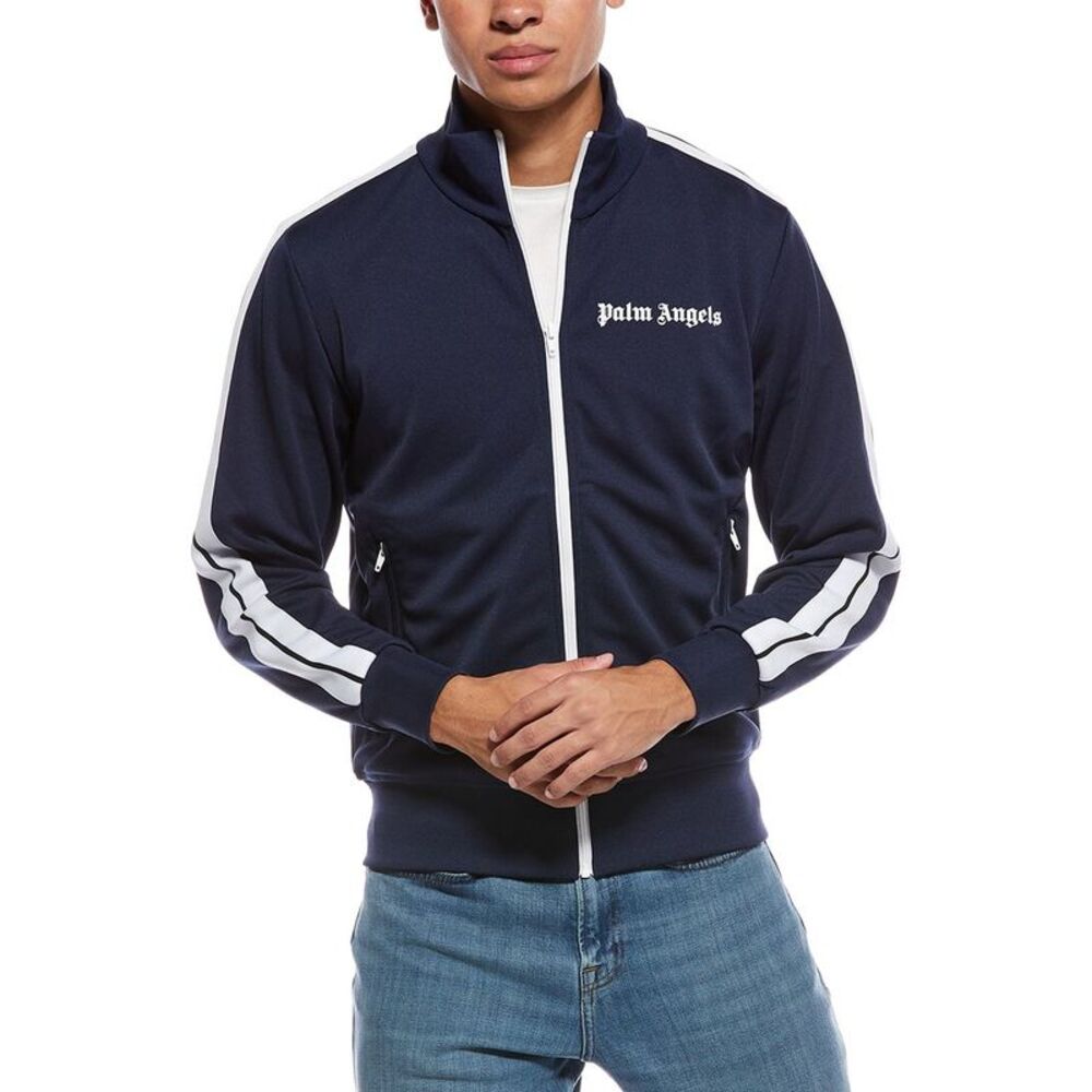 Palm Angels Mens  Classic Track Jacket, White